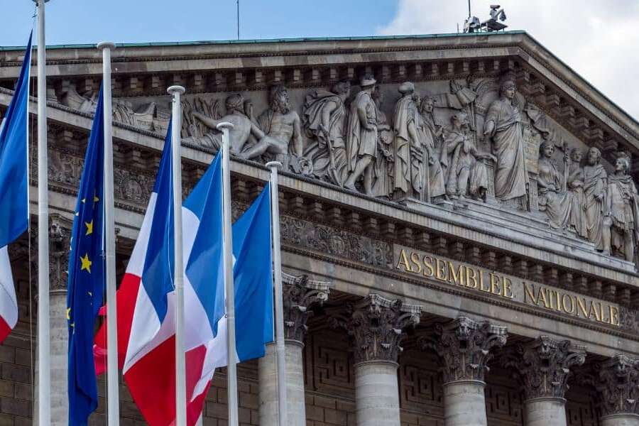 Stock photo of the Assemblee Nationale in France, used as a header image for blog titled: 'France PDP Accreditation: Transalis approved ahead of 2026 eInvoicing mandate'